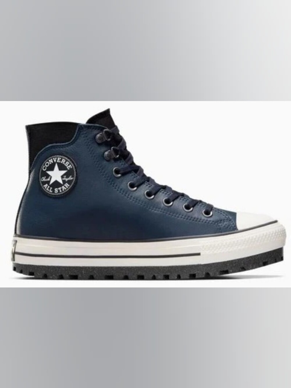Converse Chuck Taylor All Star City Trek Waterproof Leather Boots Navy Blue Wome - Picture 6 of 13